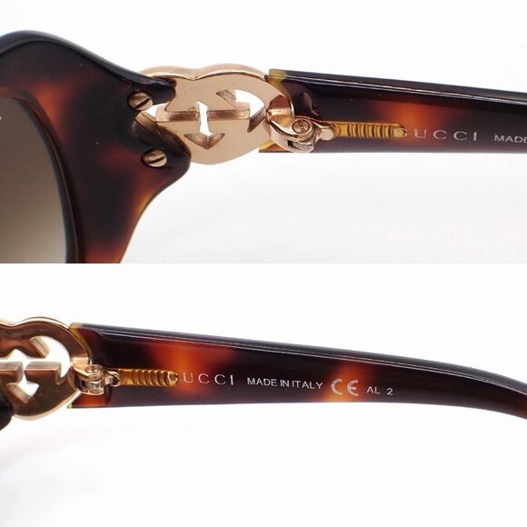 GUCCI Heart Logo Folding Sunglasses GG3548/S Eye Wear Plastic Metal BN 60RL544 main image 5